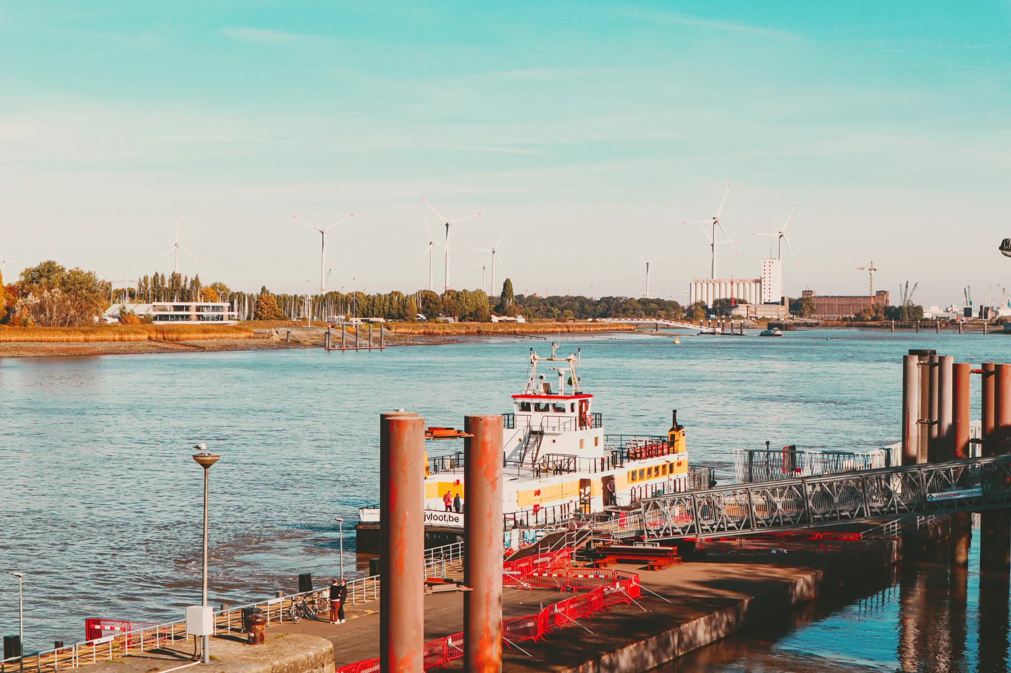 a boat docked at a pier