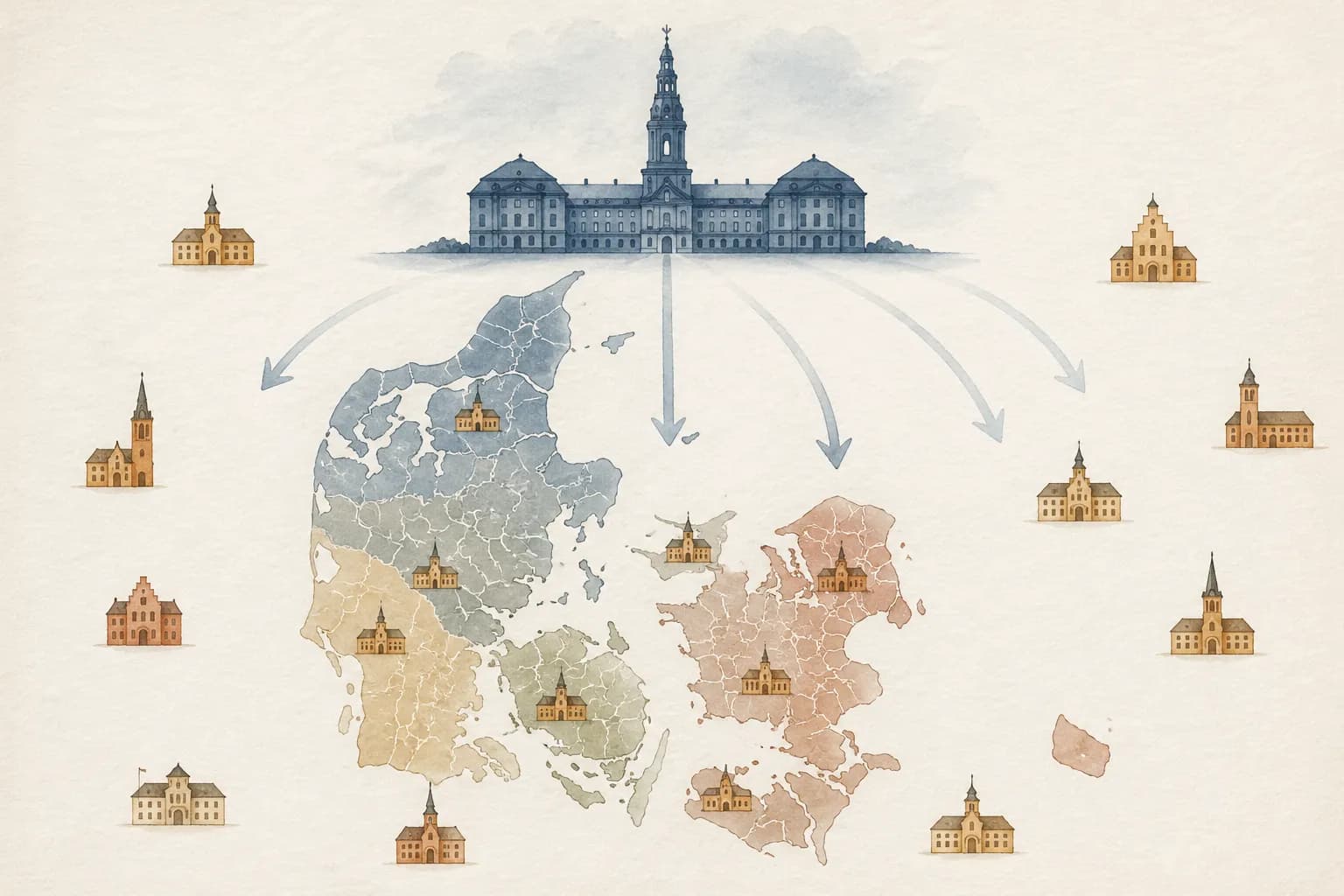 Ny vejledning præciserer reglerne for statslig styring af landets kommuner og regioner.