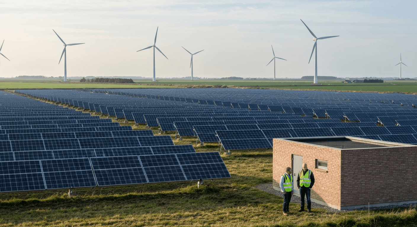 Solcelleparker og vindmøller fylder mere i landskabet med de nye regler for energiparker.