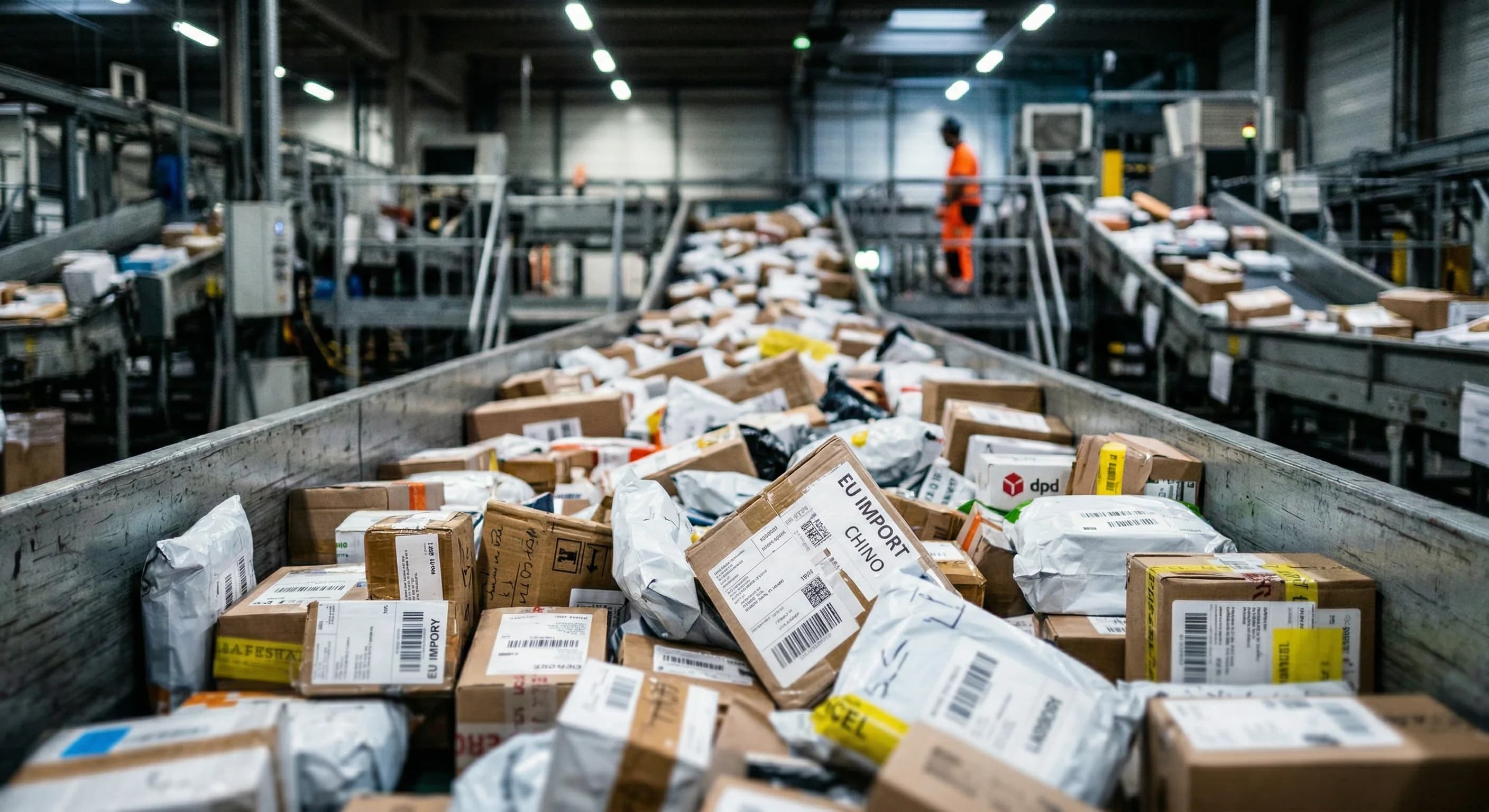 Pakker fra kinesiske e-handelsplatforme ankommer til Europa