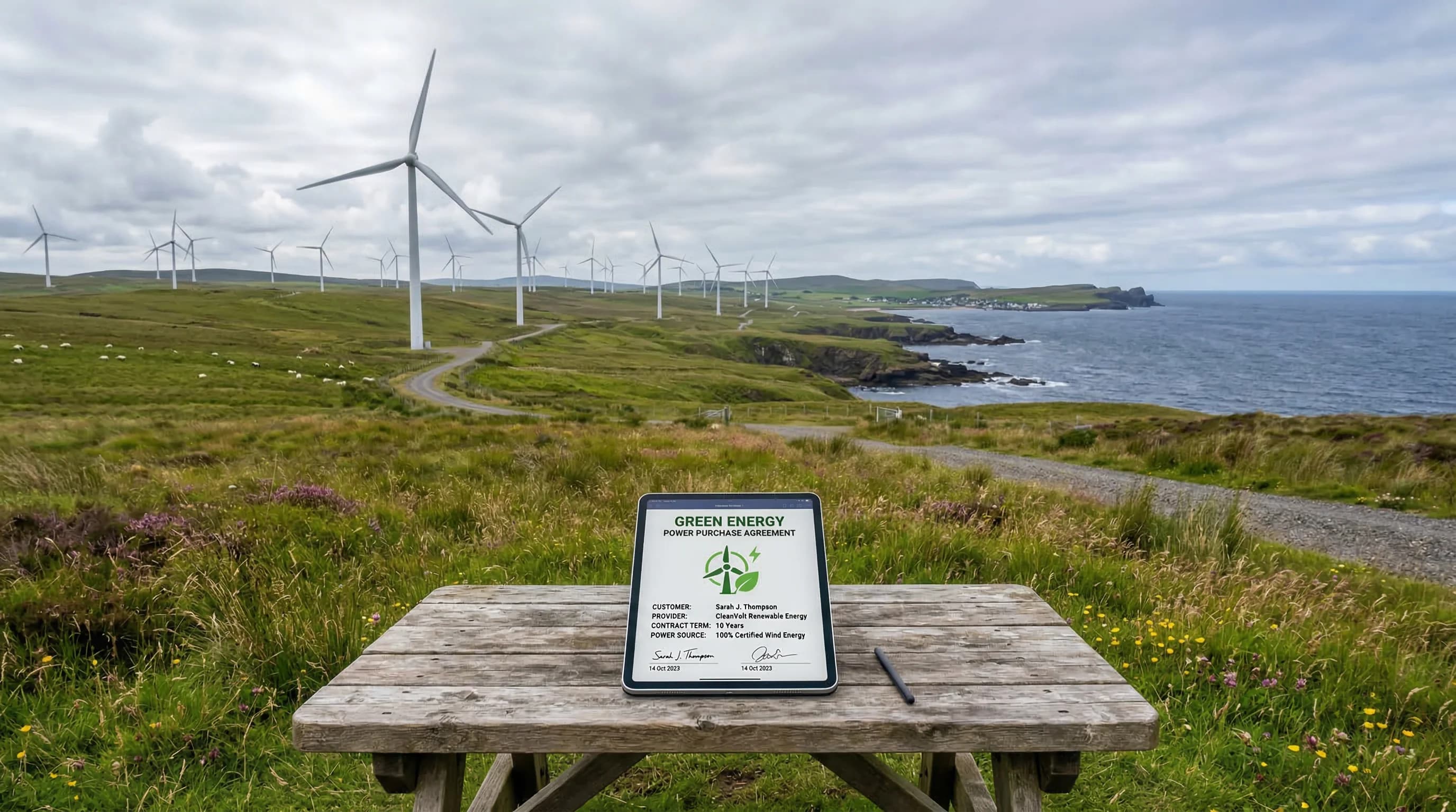 Europæiske virksomheder indgår i stigende grad langsigtede aftaler om grøn strøm