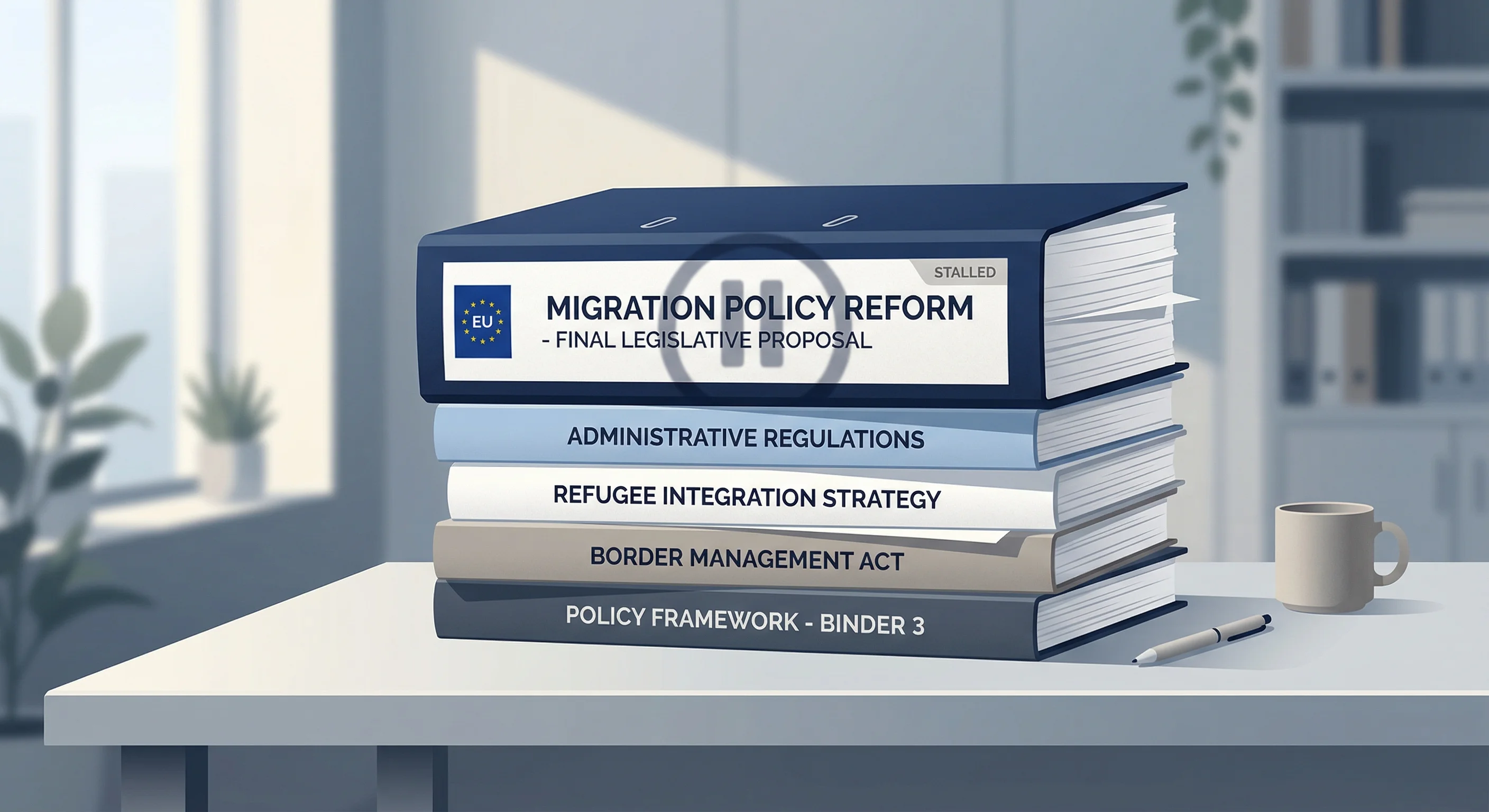 Behandlingen af asyl- og migrationspagten er foreløbigt sat på pause.