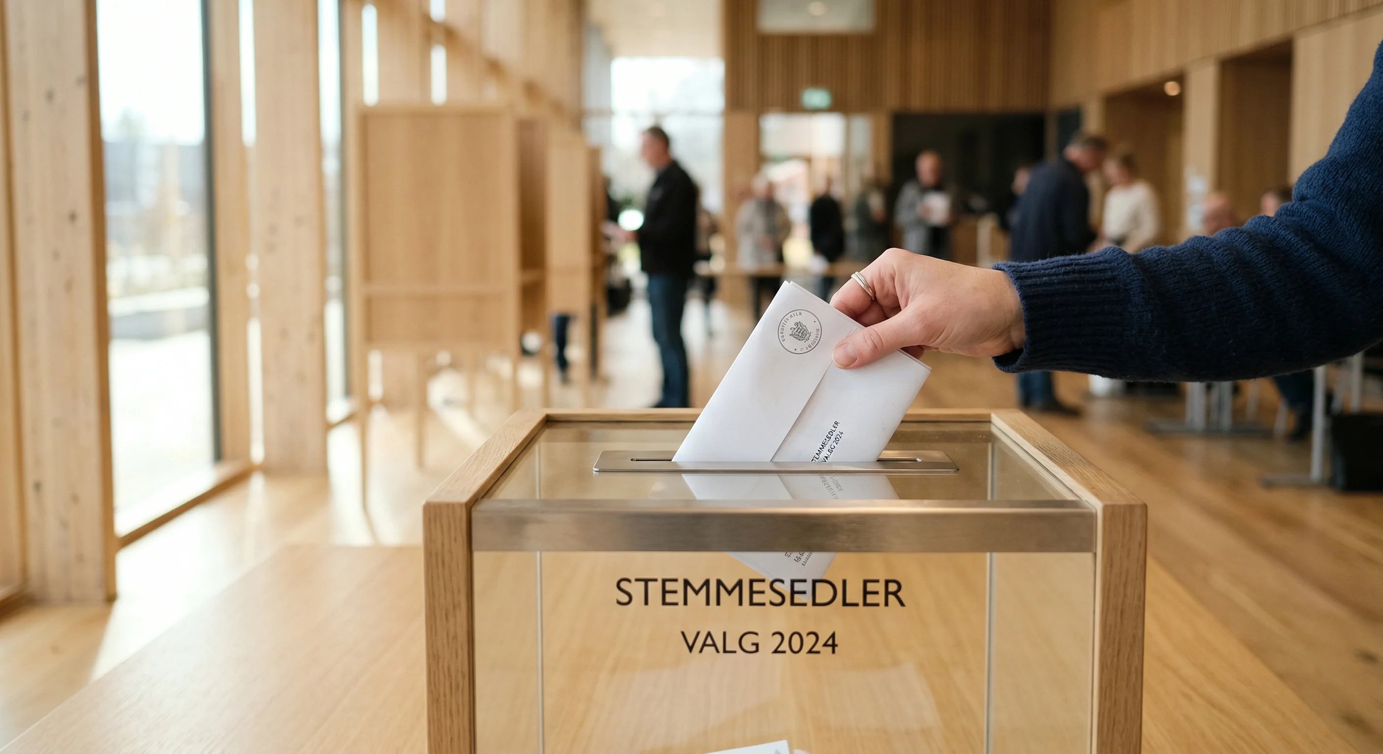 Stemmeboks ved et dansk kommunalvalg.