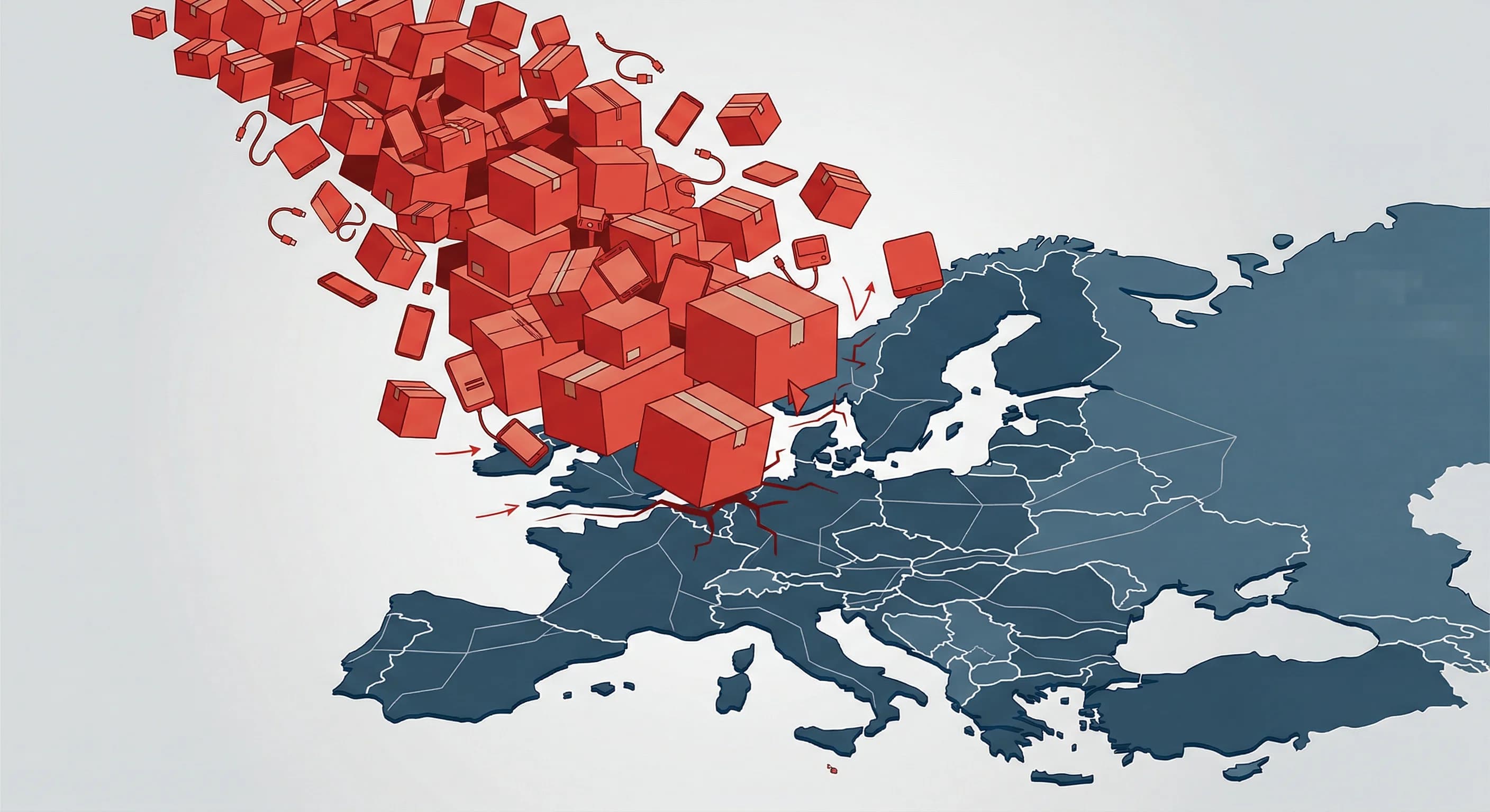 Illustration af asiatiske e-handelsplatforme