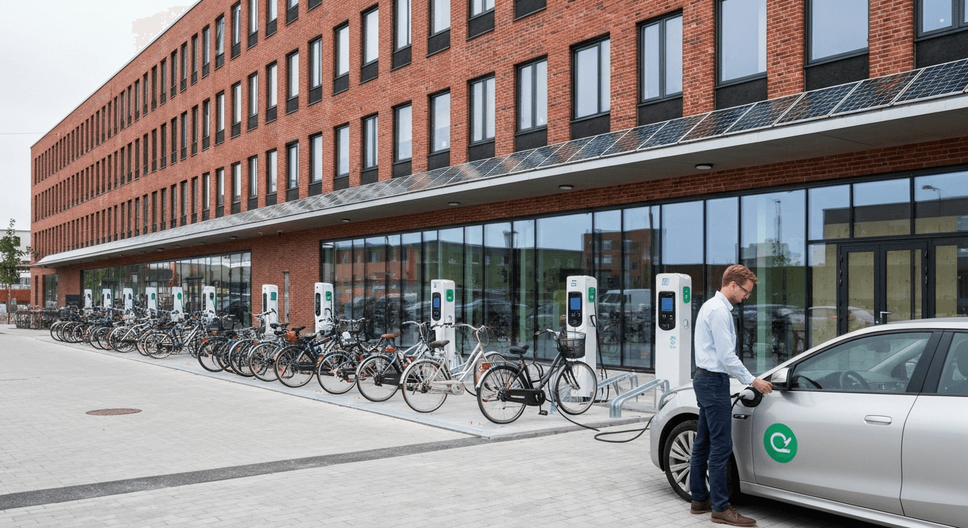 Nye bygninger skal forberedes til ladestandere og solceller