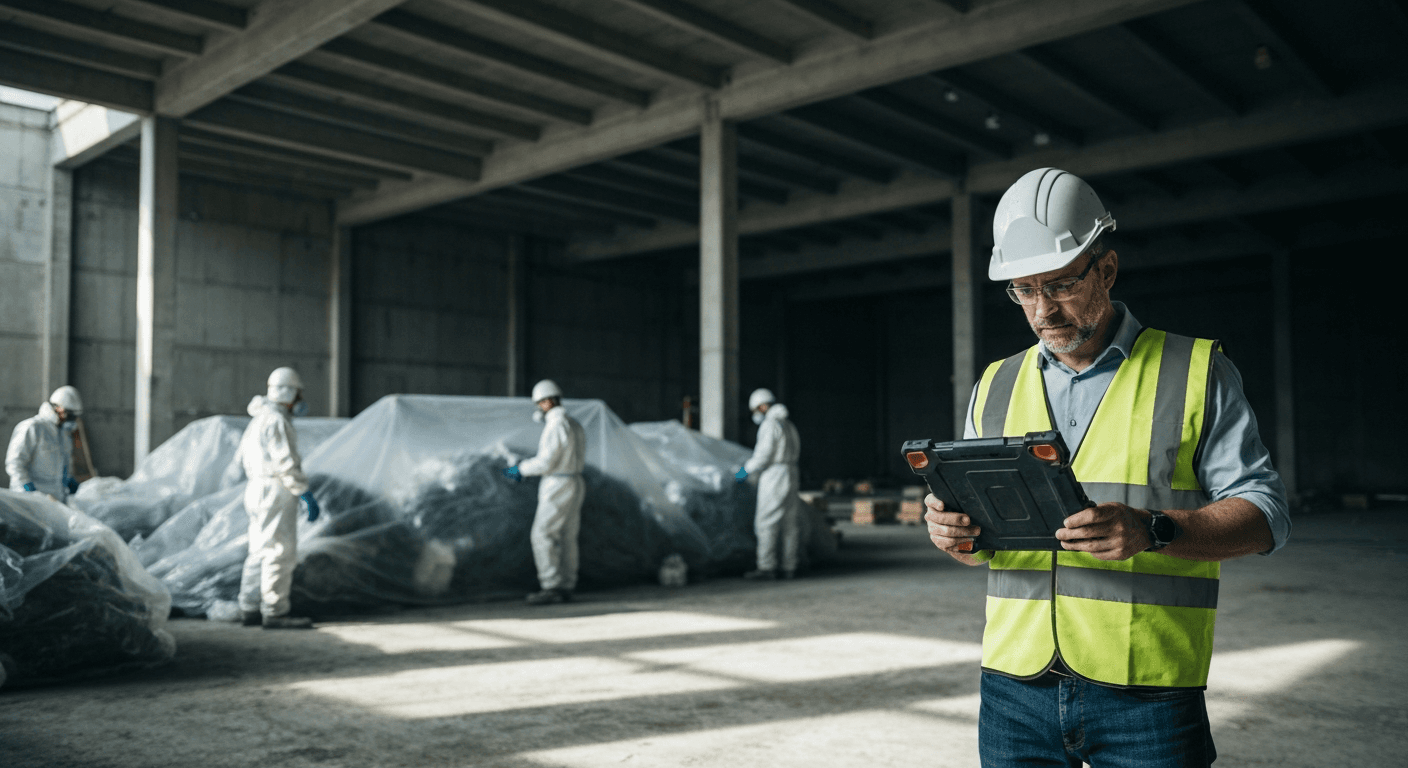 Store byggepladser møder skærpede krav til dokumentation af asbestarbejde og ledelsesansvar.