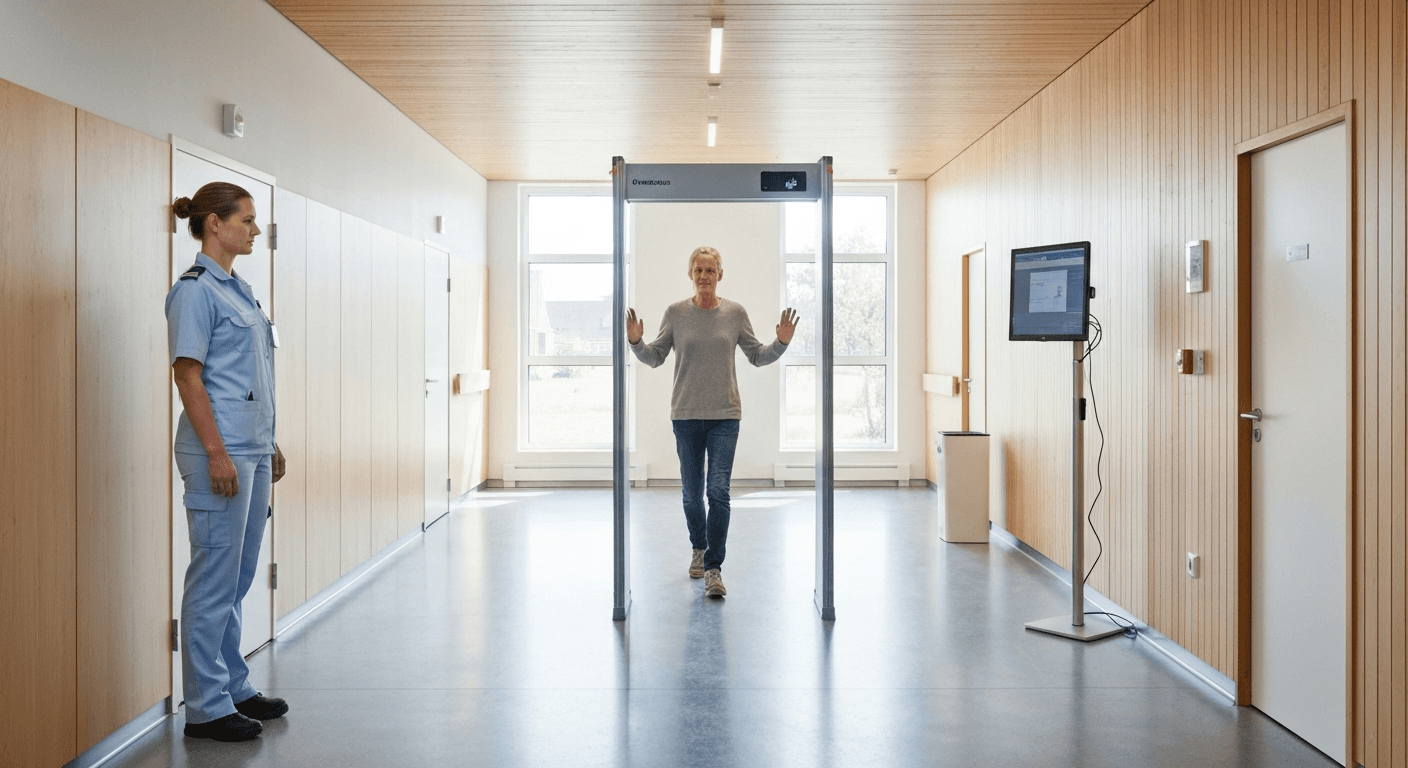 Nye sikkerhedskrav medfører brug af kropsscannere og metaldetektorer på psykiatriske afdelinger