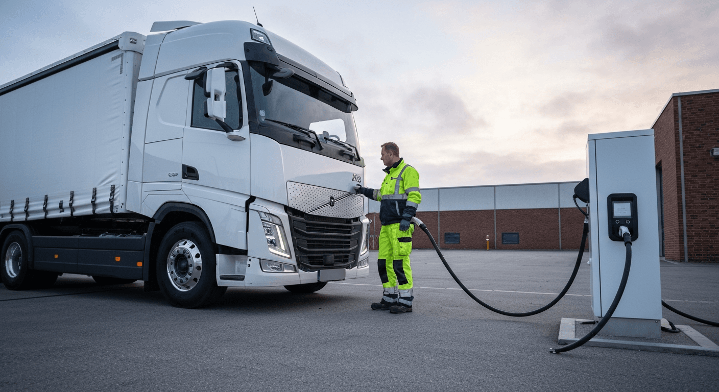Vognmænd kan nu søge om tilskud til både el-lastbiler og ladeinfrastruktur på egne arealer.