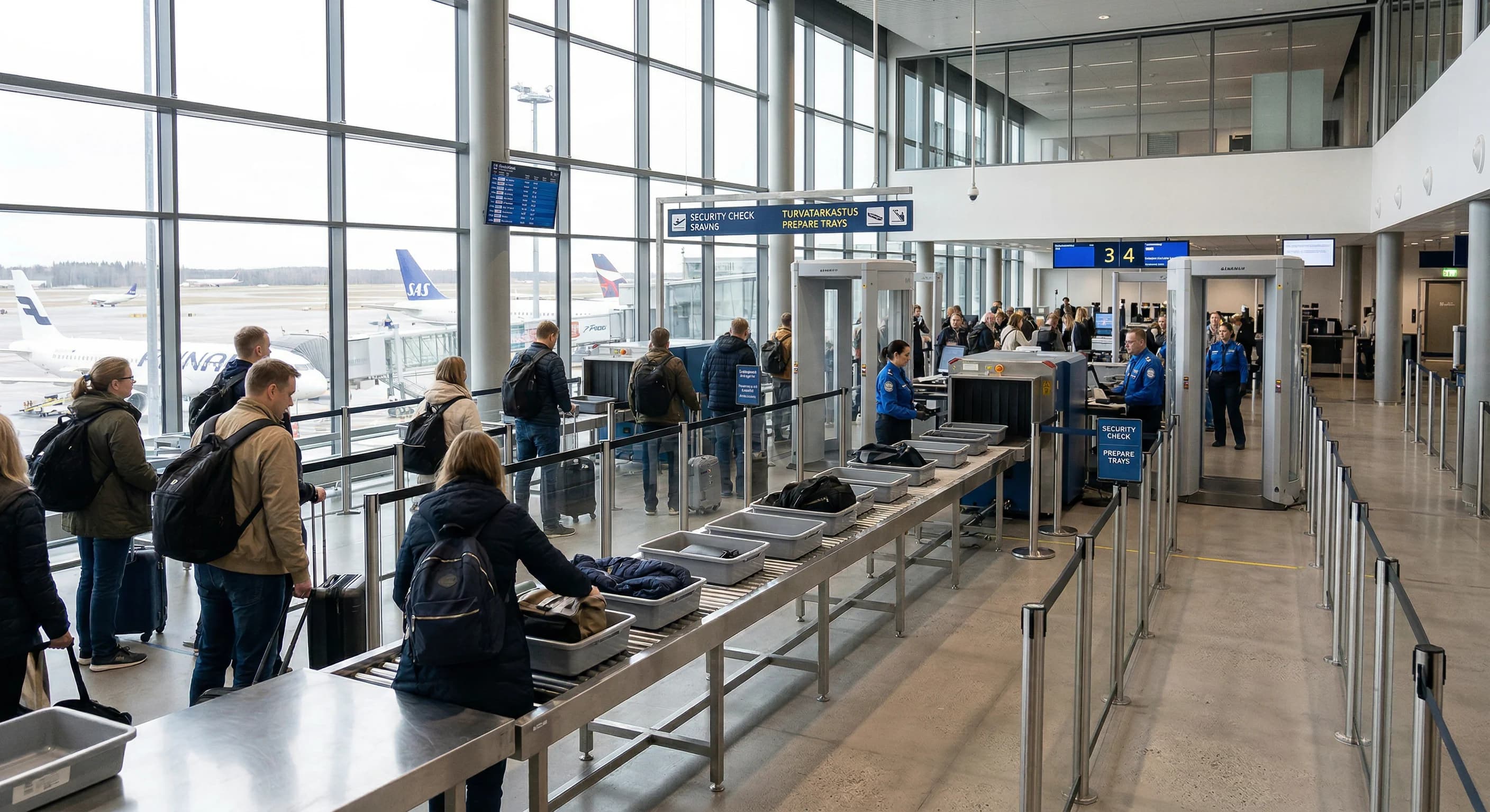 Sikkerhedskontrollen i europæiske lufthavne underlægges nu skærpede fælles krav