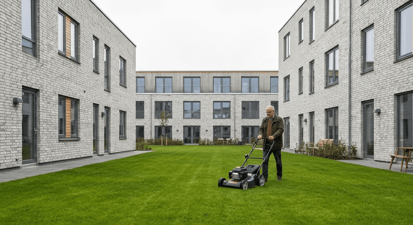 Vedligeholdelse af fælles grønne arealer kan overgå til lejere ved beboerdemokratisk beslutning