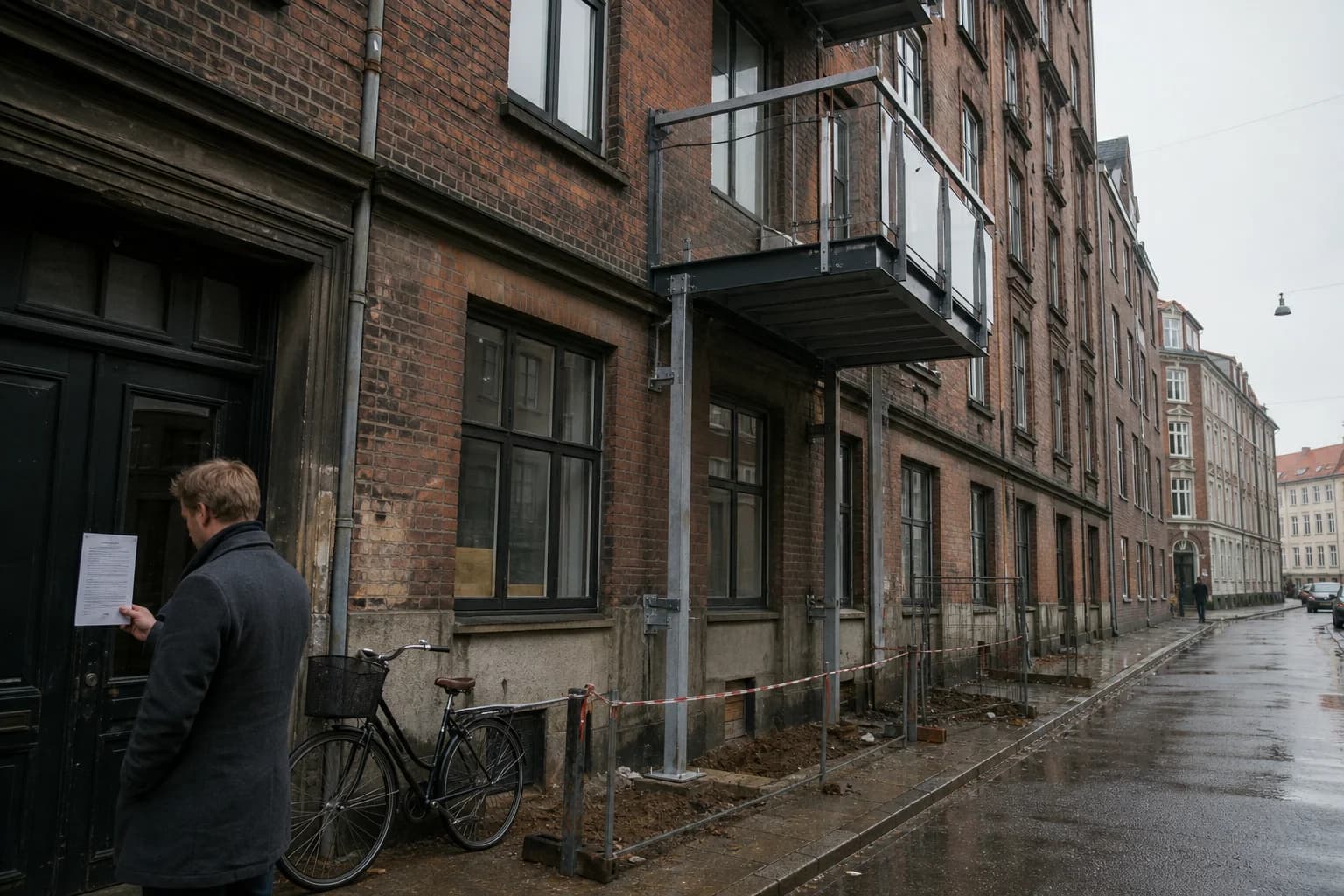 Typisk altanprojekt i København, hvor formkrav til varslingen ikke blev overholdt.