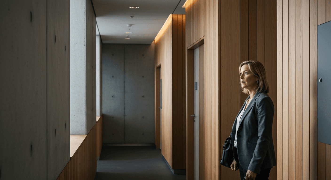 En kliniksekretær vender tilbage til arbejdspladsen efter sygemelding