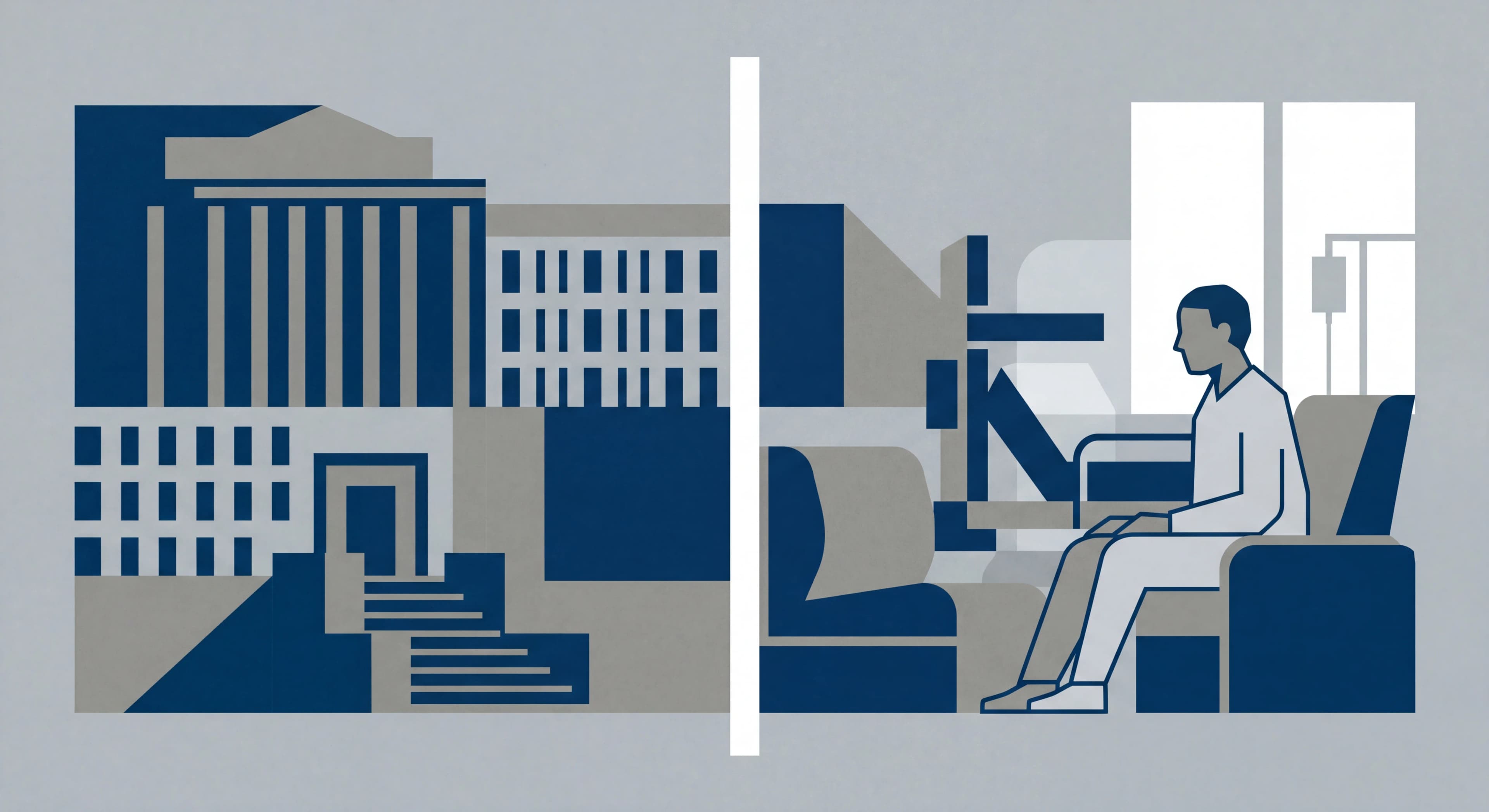 Illustration af komplekse juridiske afgørelser inden for det sociale tilsynsområde.