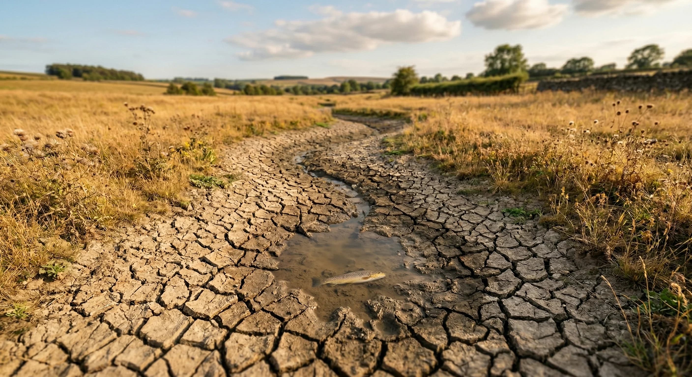 Udtørret vandløb og ørredbestand i fokus ved afslag på markvanding