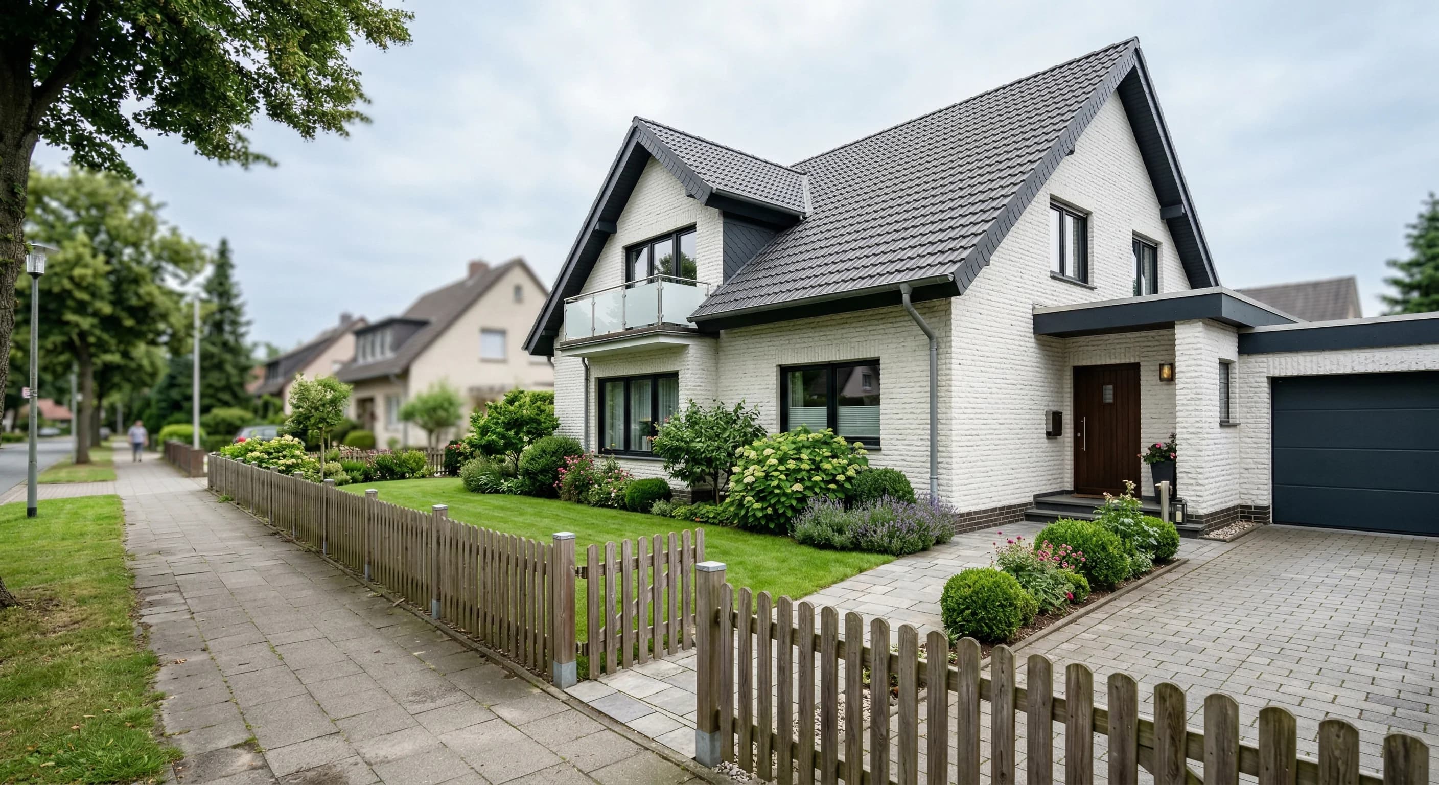 Byggetilladelse og plantegninger på et skrivebord