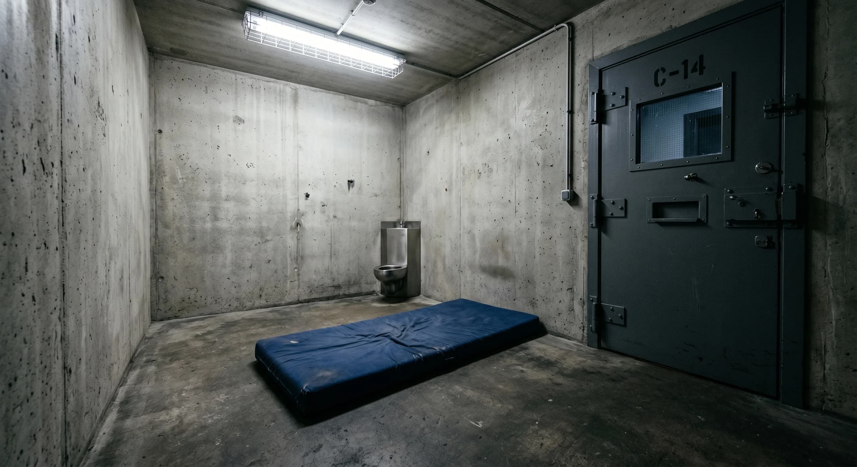 Politiets detention med madras